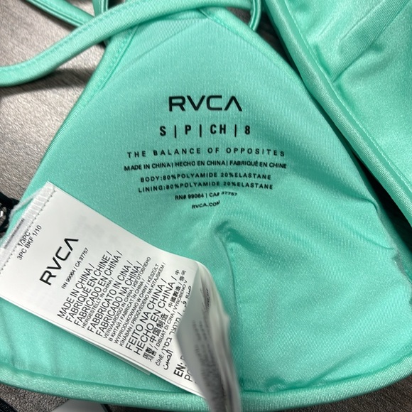 RVCA 2 piece Aqua Bikini Set size Small - Picture 7 of 8
